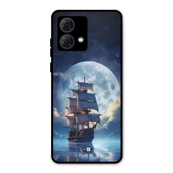 Ship InThe Dark Evening Metal Back Case for Moto G84