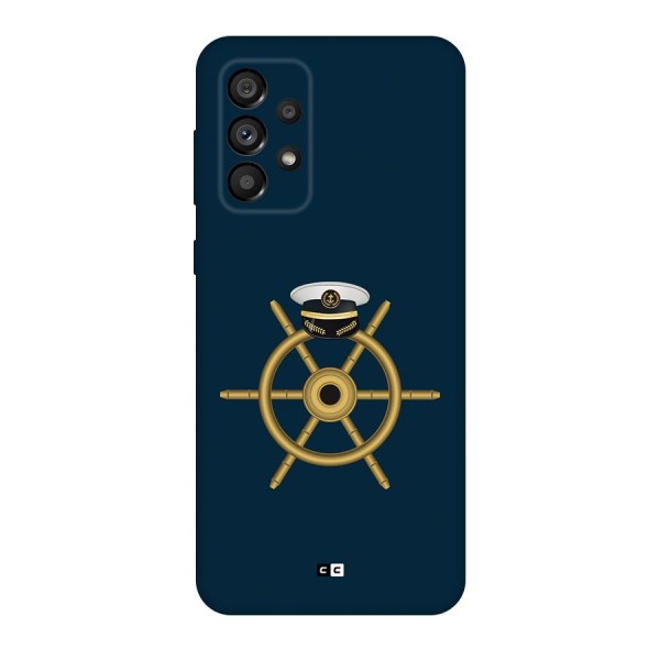 Ship Wheel And Cap Back Case for Galaxy A73 5G
