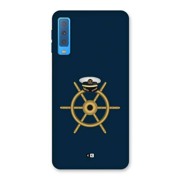 Ship Wheel And Cap Back Case for Galaxy A7 (2018)