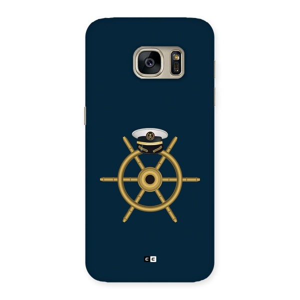 Ship Wheel And Cap Back Case for Galaxy S7