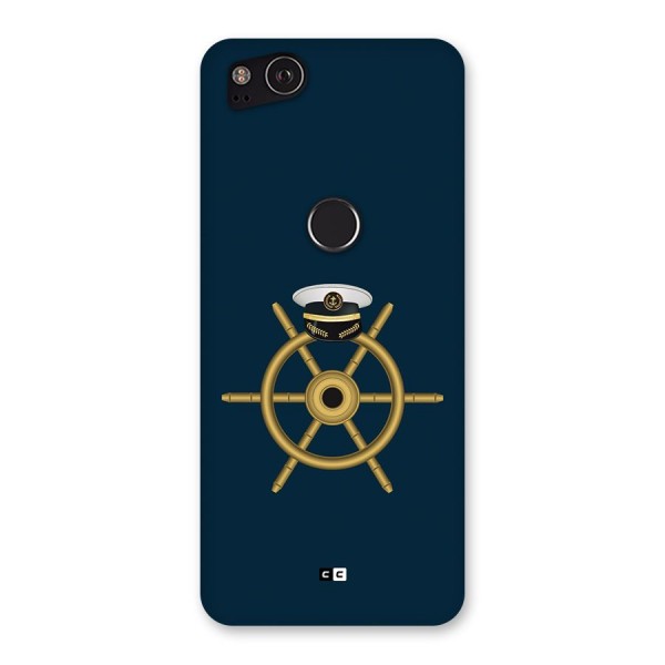 Ship Wheel And Cap Back Case for Google Pixel 2