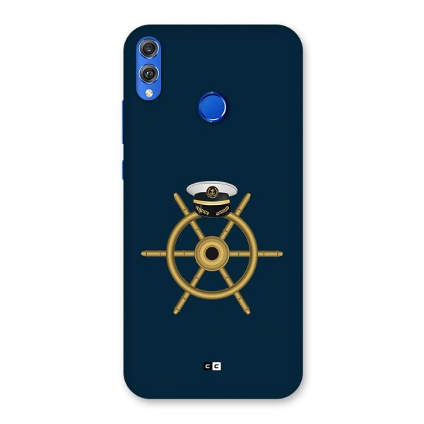 Ship Wheel And Cap Back Case for Honor 8X