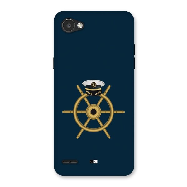 Ship Wheel And Cap Back Case for LG Q6