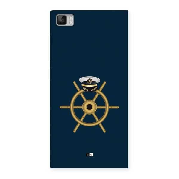 Ship Wheel And Cap Back Case for Mi3