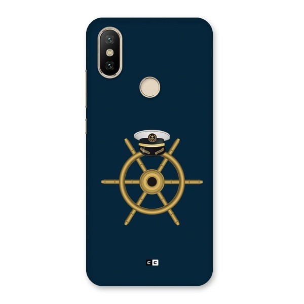 Ship Wheel And Cap Back Case for Mi A2