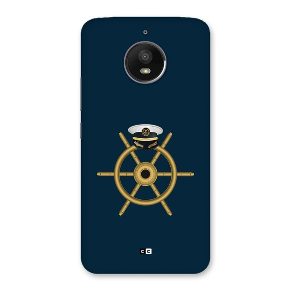 Ship Wheel And Cap Back Case for Moto E4 Plus