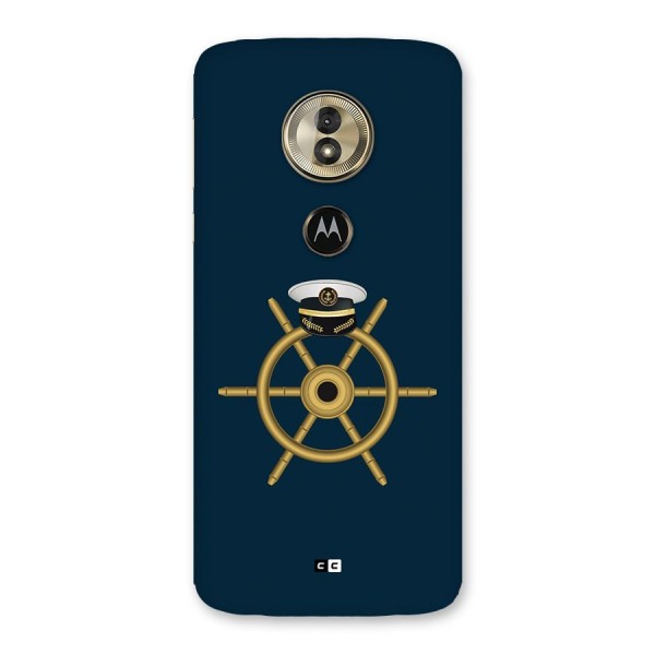 Ship Wheel And Cap Back Case for Moto G6 Play