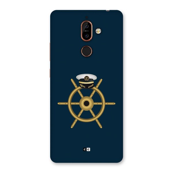 Ship Wheel And Cap Back Case for Nokia 7 Plus