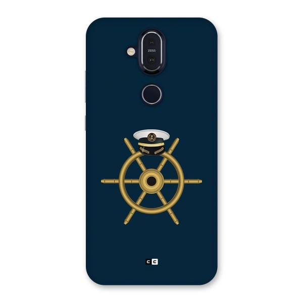 Ship Wheel And Cap Back Case for Nokia 8.1