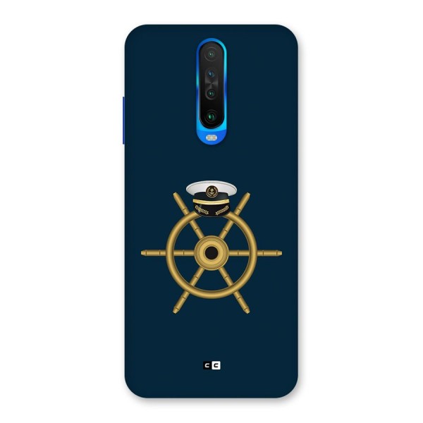 Ship Wheel And Cap Back Case for Poco X2