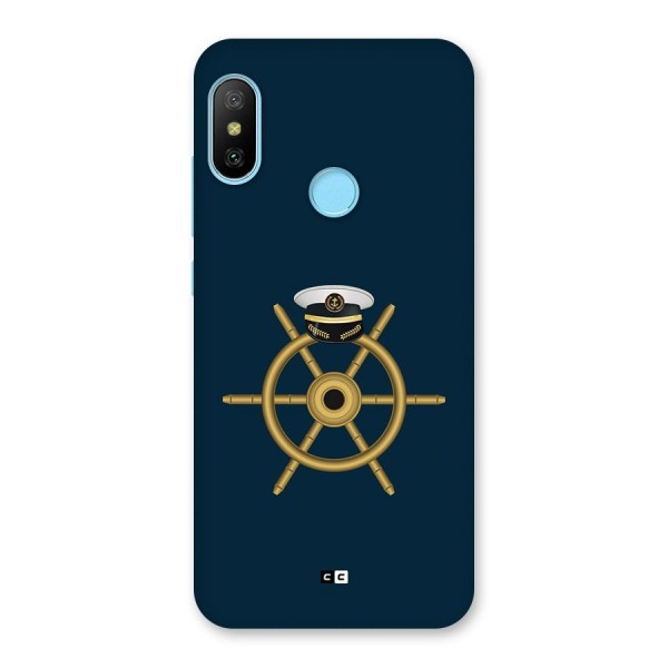 Ship Wheel And Cap Back Case for Redmi 6 Pro