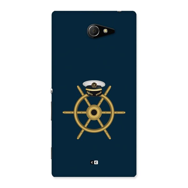 Ship Wheel And Cap Back Case for Xperia M2