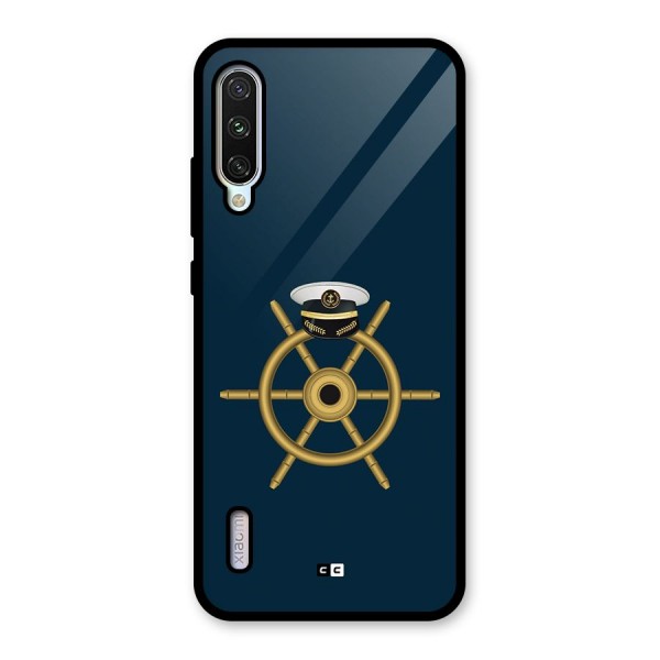 Ship Wheel And Cap Glass Back Case for Mi A3