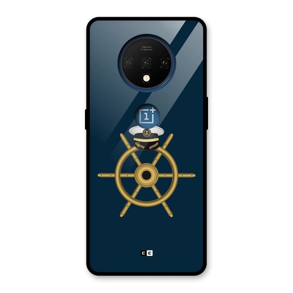 Ship Wheel And Cap Glass Back Case for OnePlus 7T