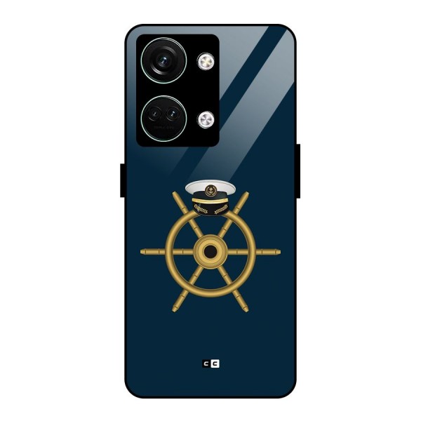 Ship Wheel And Cap Glass Back Case for Oneplus Nord 3