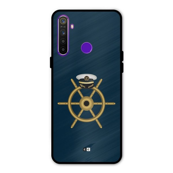 Ship Wheel And Cap Glass Back Case for Realme 5s