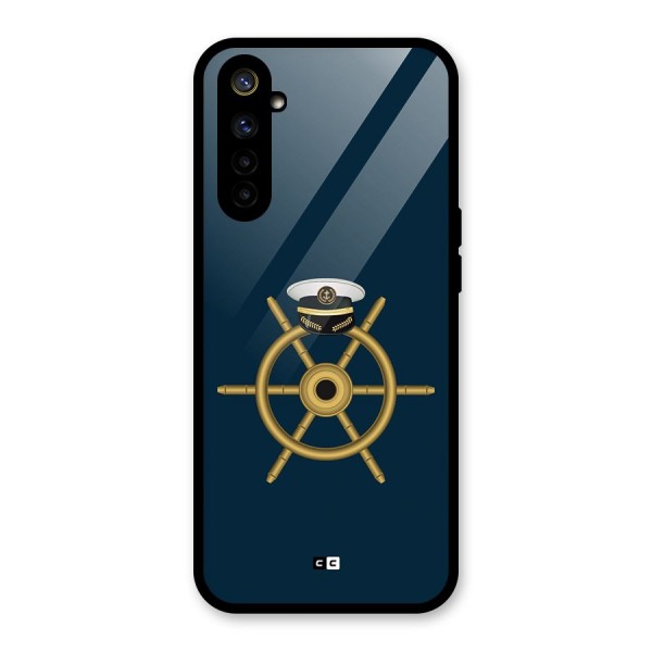 Ship Wheel And Cap Glass Back Case for Realme 6