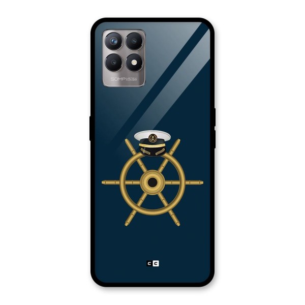 Ship Wheel And Cap Glass Back Case for Realme 8i