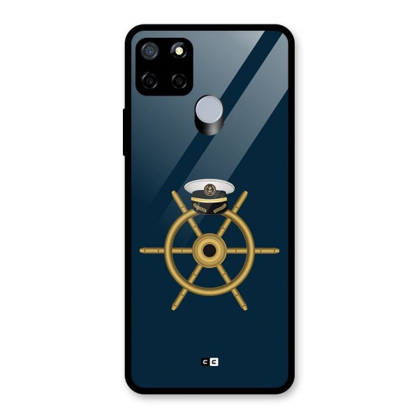 Ship Wheel And Cap Glass Back Case for Realme C15