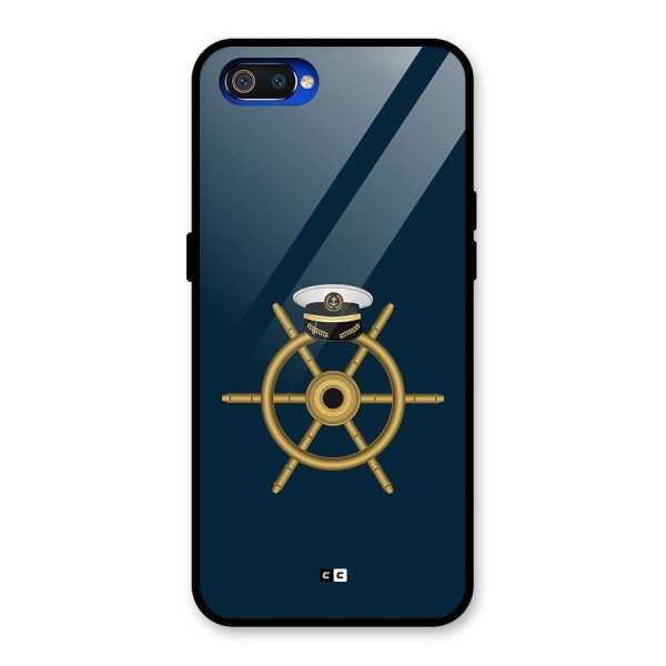 Ship Wheel And Cap Glass Back Case for Realme C2