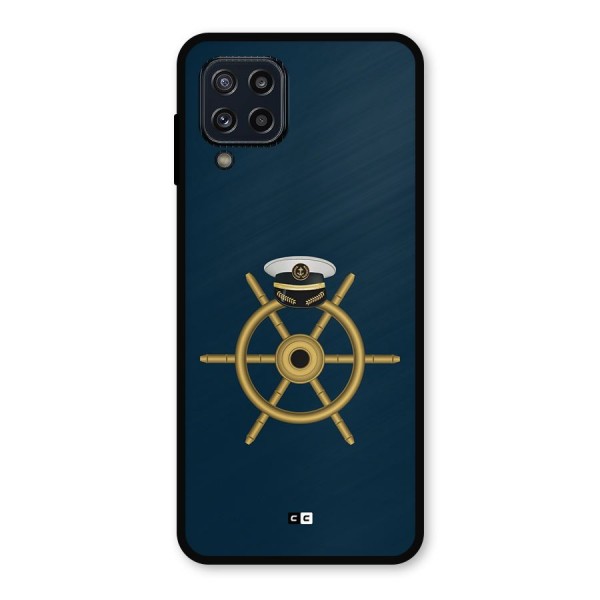 Ship Wheel And Cap Metal Back Case for Galaxy M32