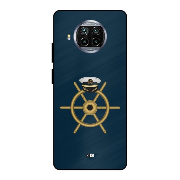 Ship Wheel And Cap Metal Back Case for Mi 10i