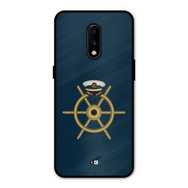 Ship Wheel And Cap Metal Back Case for OnePlus 7