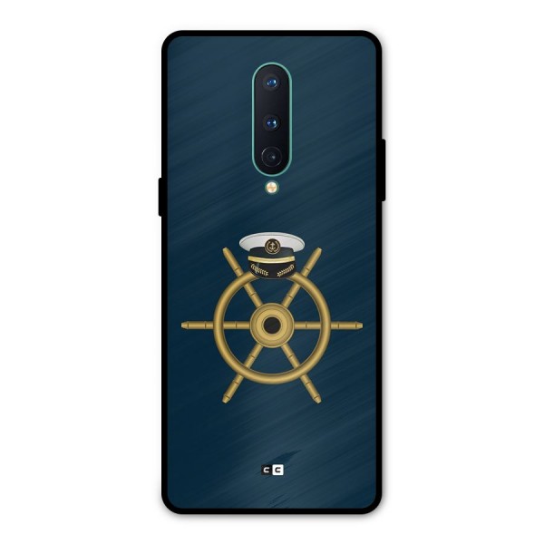 Ship Wheel And Cap Metal Back Case for OnePlus 8