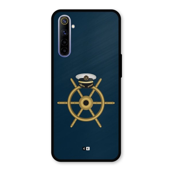 Ship Wheel And Cap Metal Back Case for Realme 6i