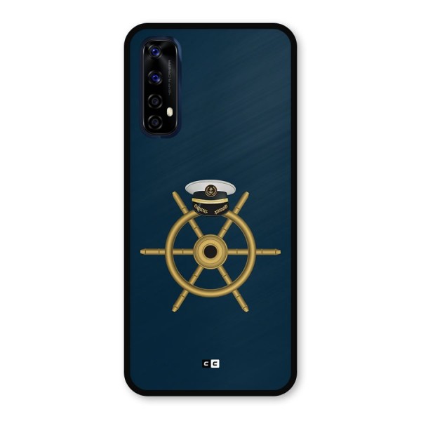 Ship Wheel And Cap Metal Back Case for Realme 7