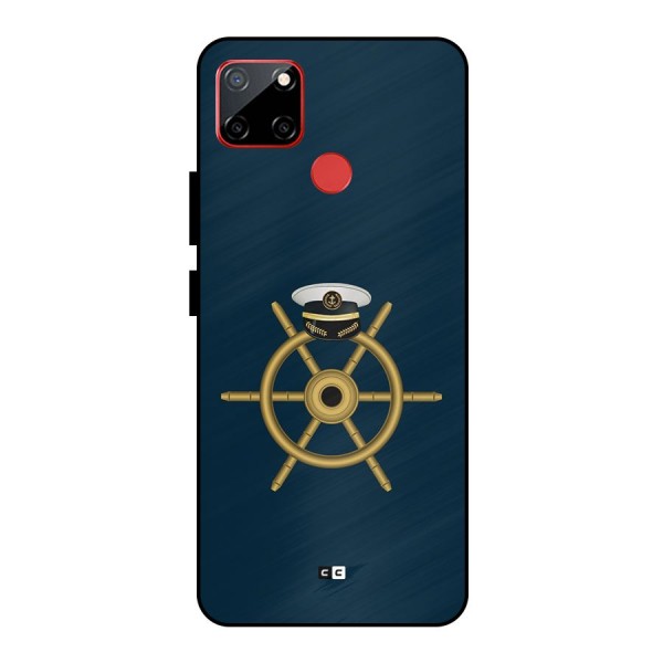 Ship Wheel And Cap Metal Back Case for Realme C12