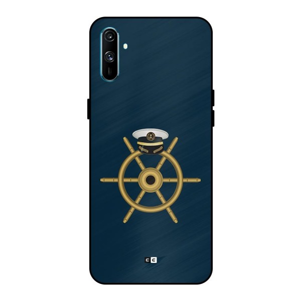 Ship Wheel And Cap Metal Back Case for Realme C3