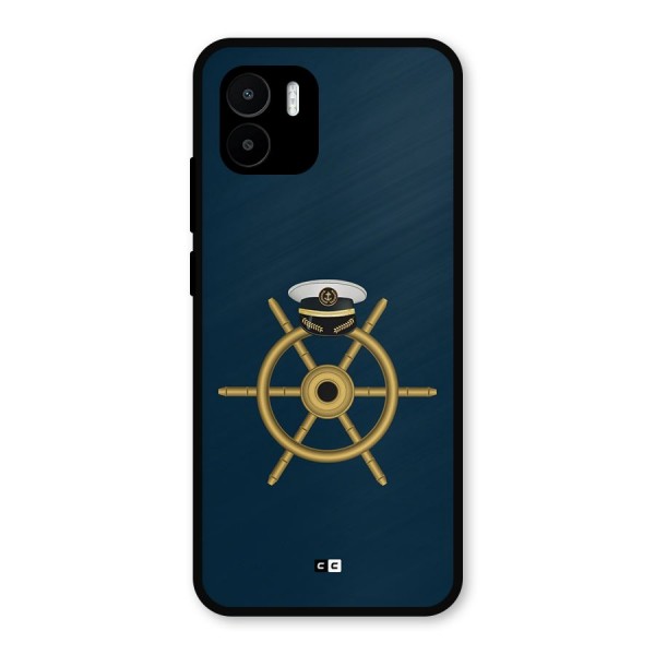 Ship Wheel And Cap Metal Back Case for Redmi A1