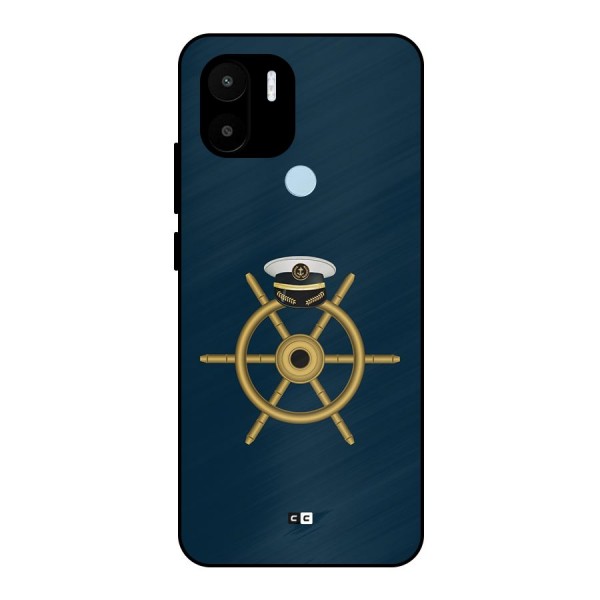 Ship Wheel And Cap Metal Back Case for Redmi A1 Plus