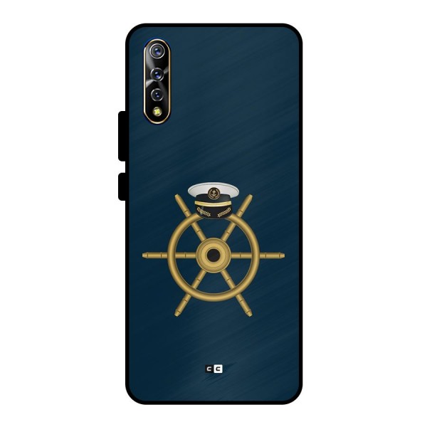 Ship Wheel And Cap Metal Back Case for Vivo S1