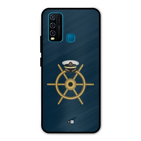 Ship Wheel And Cap Metal Back Case for Vivo Y30