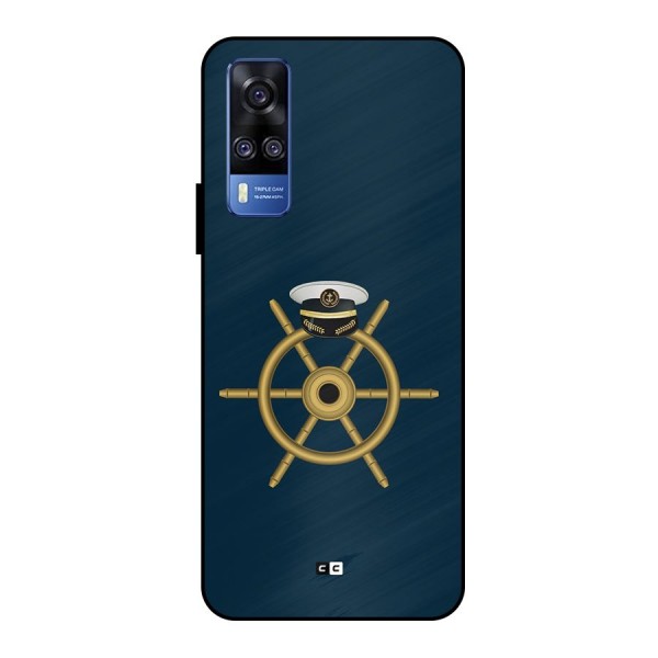 Ship Wheel And Cap Metal Back Case for Vivo Y51