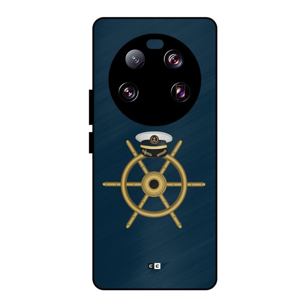 Ship Wheel And Cap Metal Back Case for Xiaomi 13 Ultra