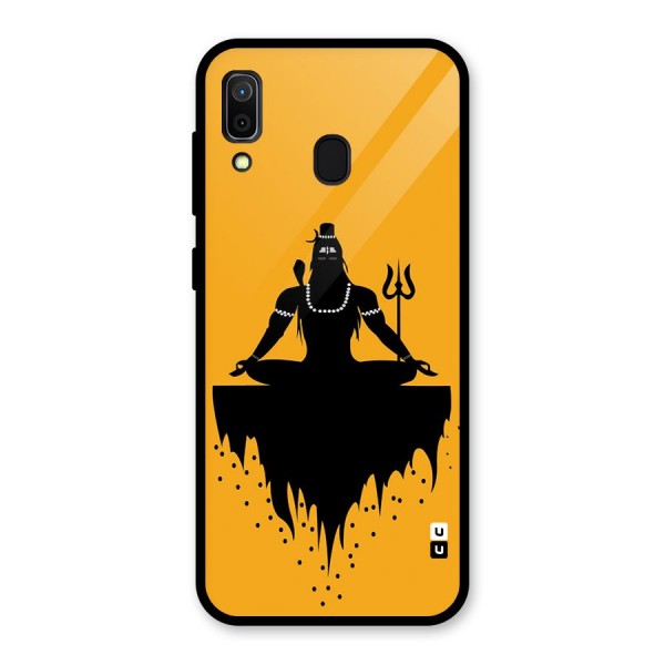 Shiva Meditation Glass Back Case for Galaxy A30