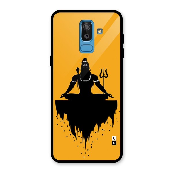 Shiva Meditation Glass Back Case for Galaxy J8