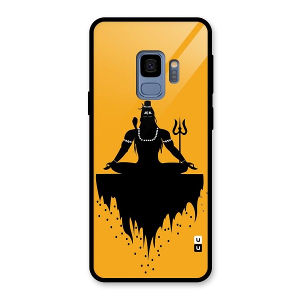 Shiva Meditation Glass Back Case for Galaxy S9