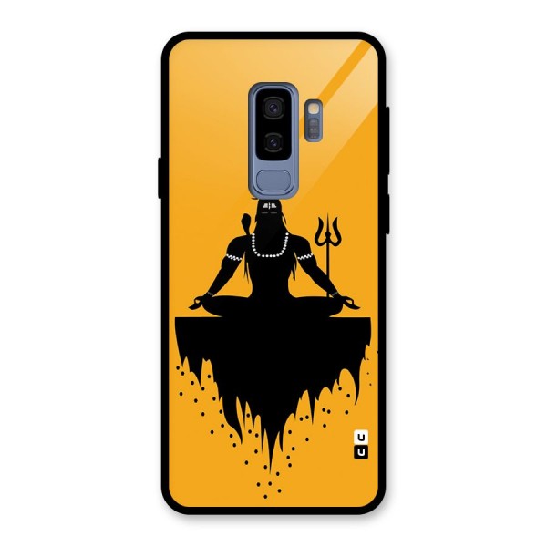 Shiva Meditation Glass Back Case for Galaxy S9 Plus