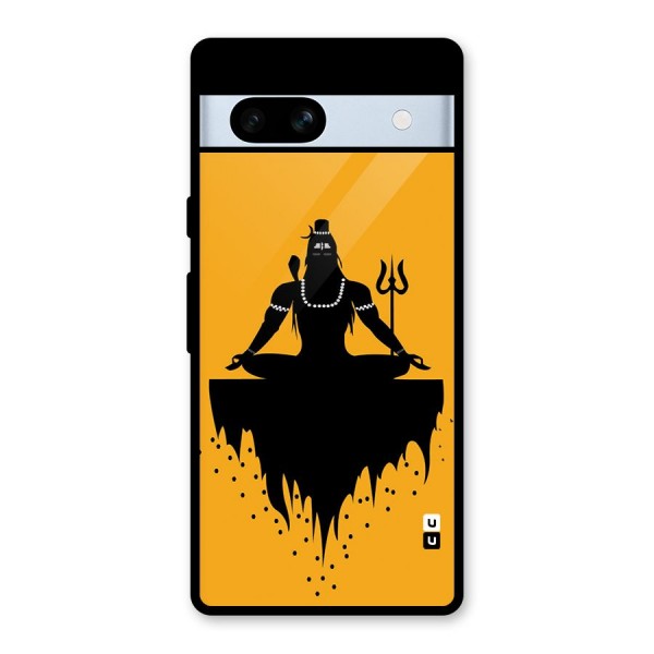 Shiva Meditation Glass Back Case for Google Pixel 7a