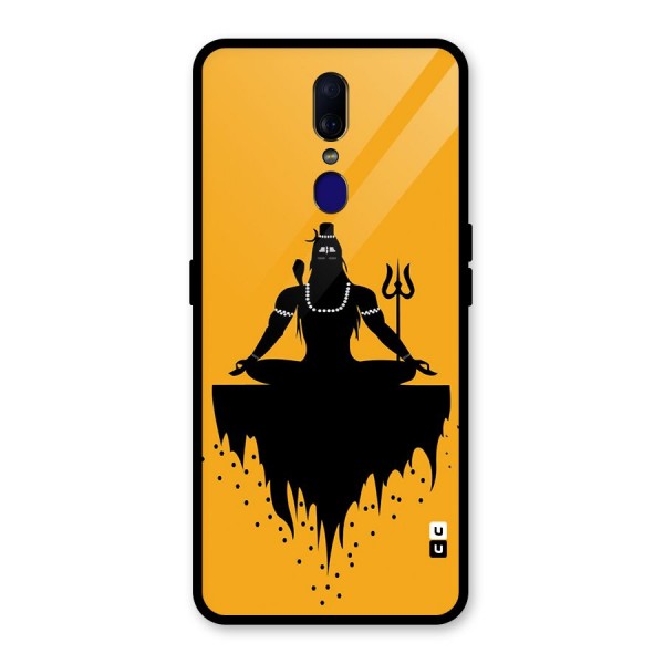 Shiva Meditation Glass Back Case for Oppo F11