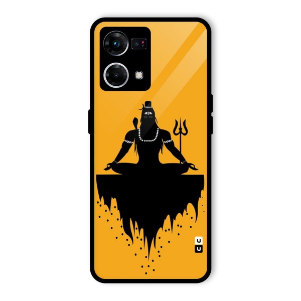 Shiva Meditation Glass Back Case for Oppo F21s Pro 4G