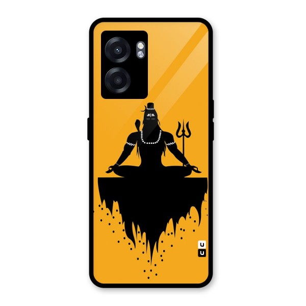 Shiva Meditation Glass Back Case for Oppo K10 (5G)