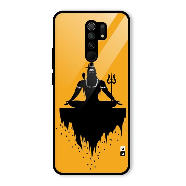 Shiva Meditation Glass Back Case for Redmi 9 Prime