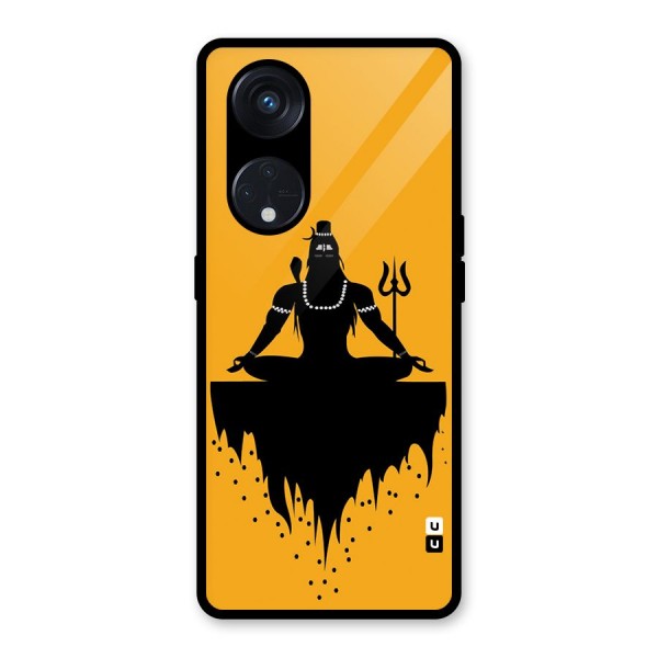 Shiva Meditation Glass Back Case for Reno8 T 5G