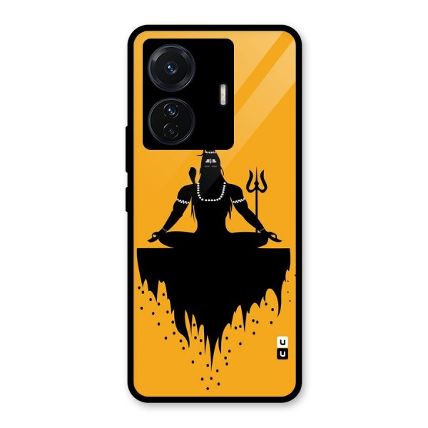 Shiva Meditation Glass Back Case for Vivo T1 Pro