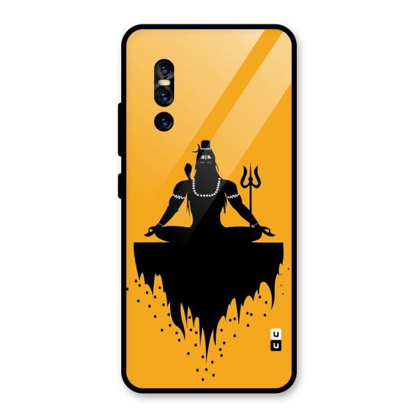 Shiva Meditation Glass Back Case for Vivo V15 Pro